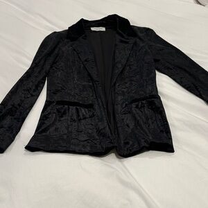 Lola & Sophie Black Velvet Blazer